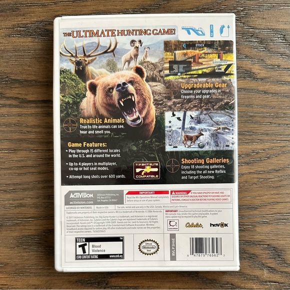 Cabela's Big Game Hunter 2012 for Nintendo Wii - Picture 2 of 7